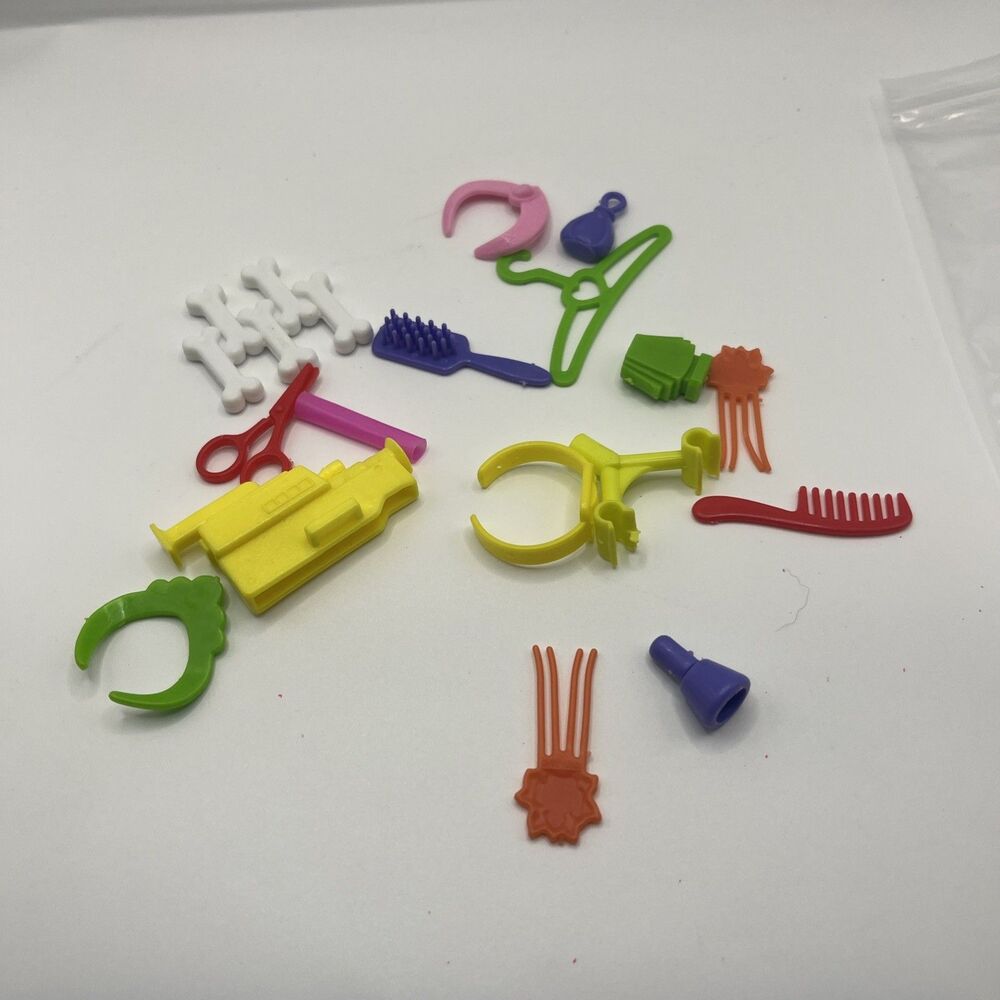 Assorted Lot Of Barbie Accessories Including Brushes, Combs,  (B1)